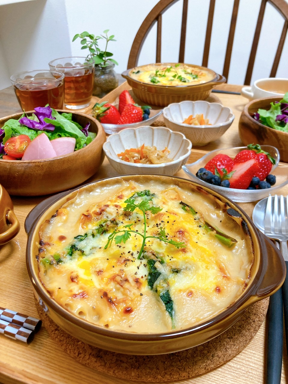 熱々とろとろ♡牡蠣と長葱の長芋グラタン